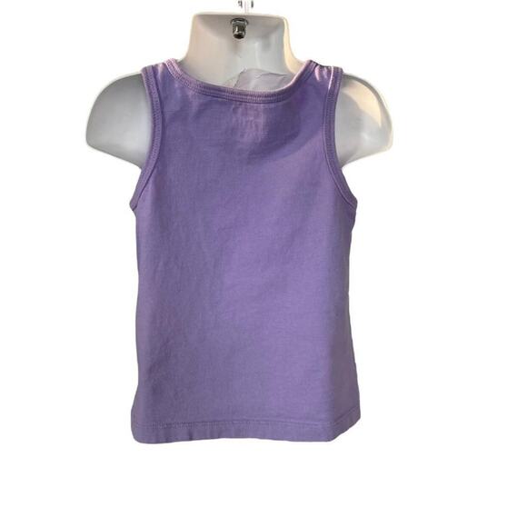 Girls 3T Garanimals Purple Tank Top Handmade Embroidered Princess Frog Tee - Picture 2 of 2